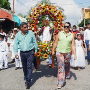 celebrando la feria de san bartolome en tecolutla veracruz